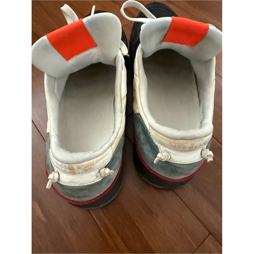 Givenchy Urban Street Runner Designer Sneakers Black White Red Size 11 - Picture 9 of 12